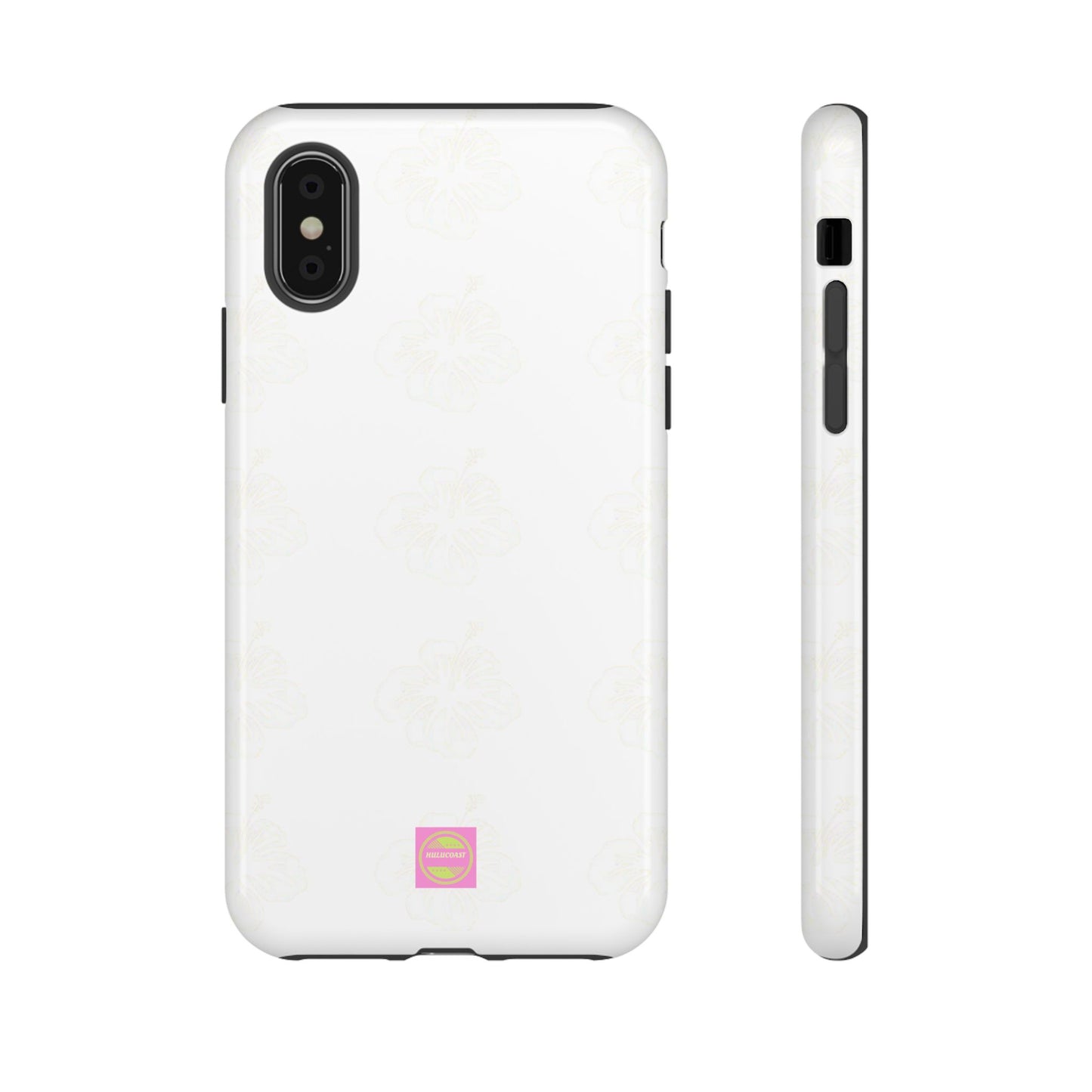 White Faded Hibiscus Phone case