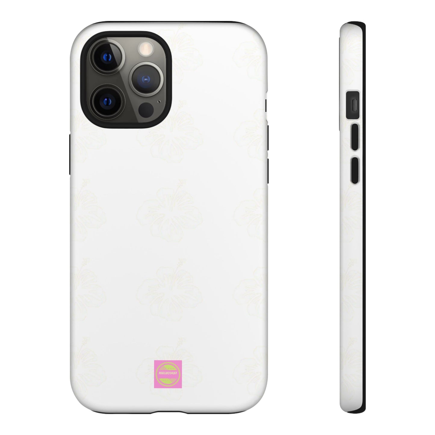 White Faded Hibiscus Phone case