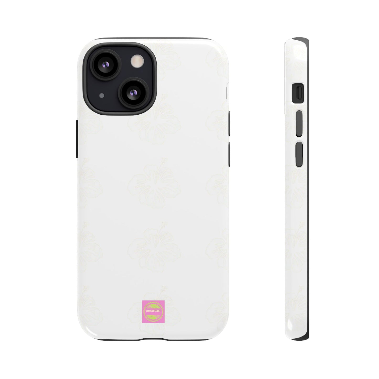 White Faded Hibiscus Phone case