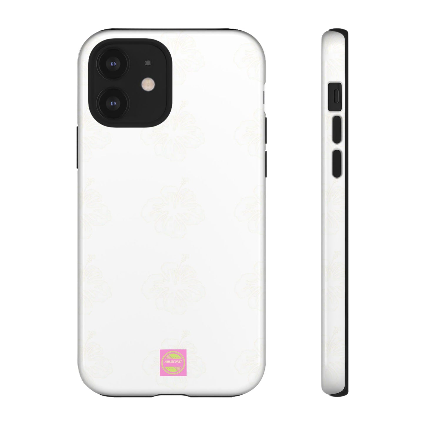 White Faded Hibiscus Phone case