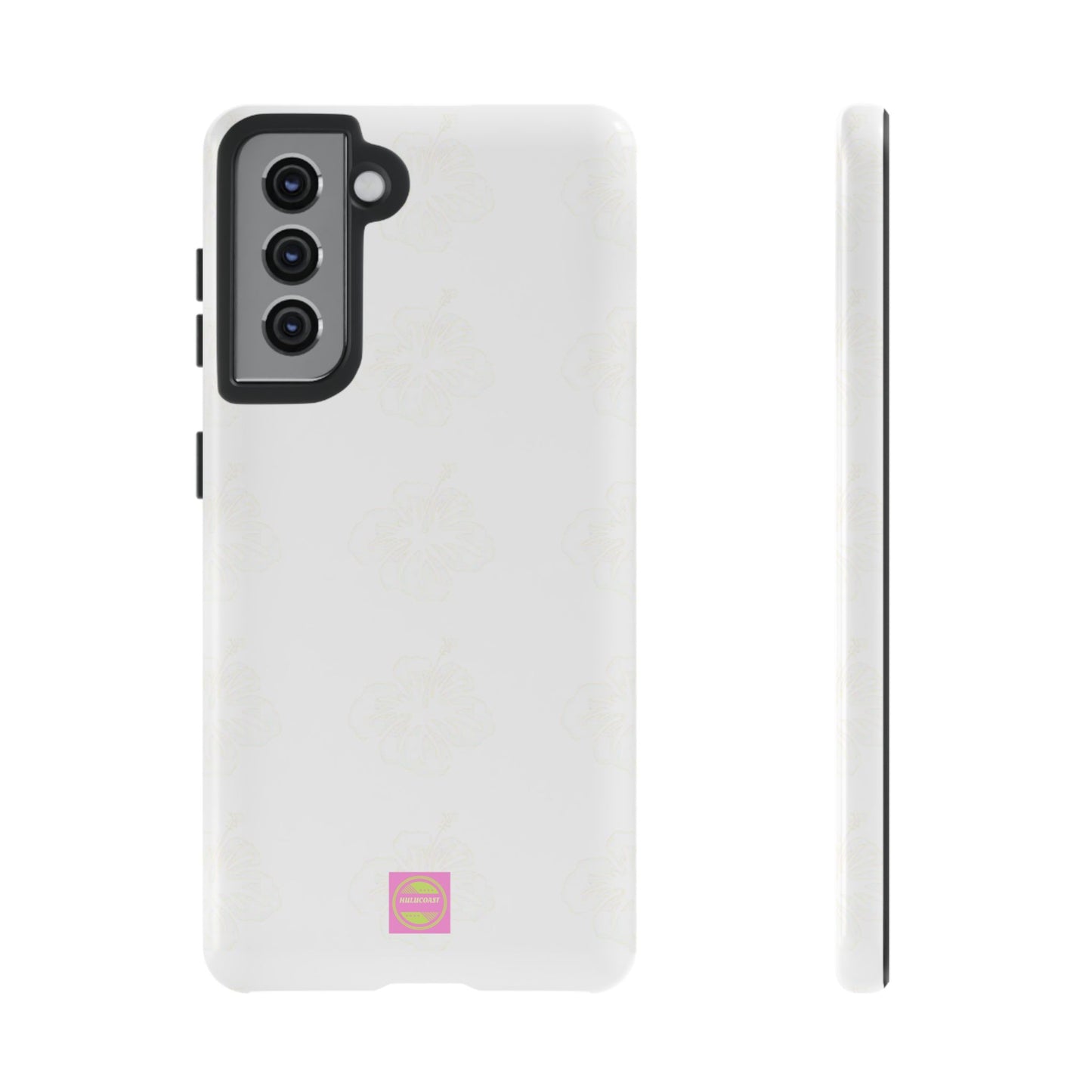 White Faded Hibiscus Phone case