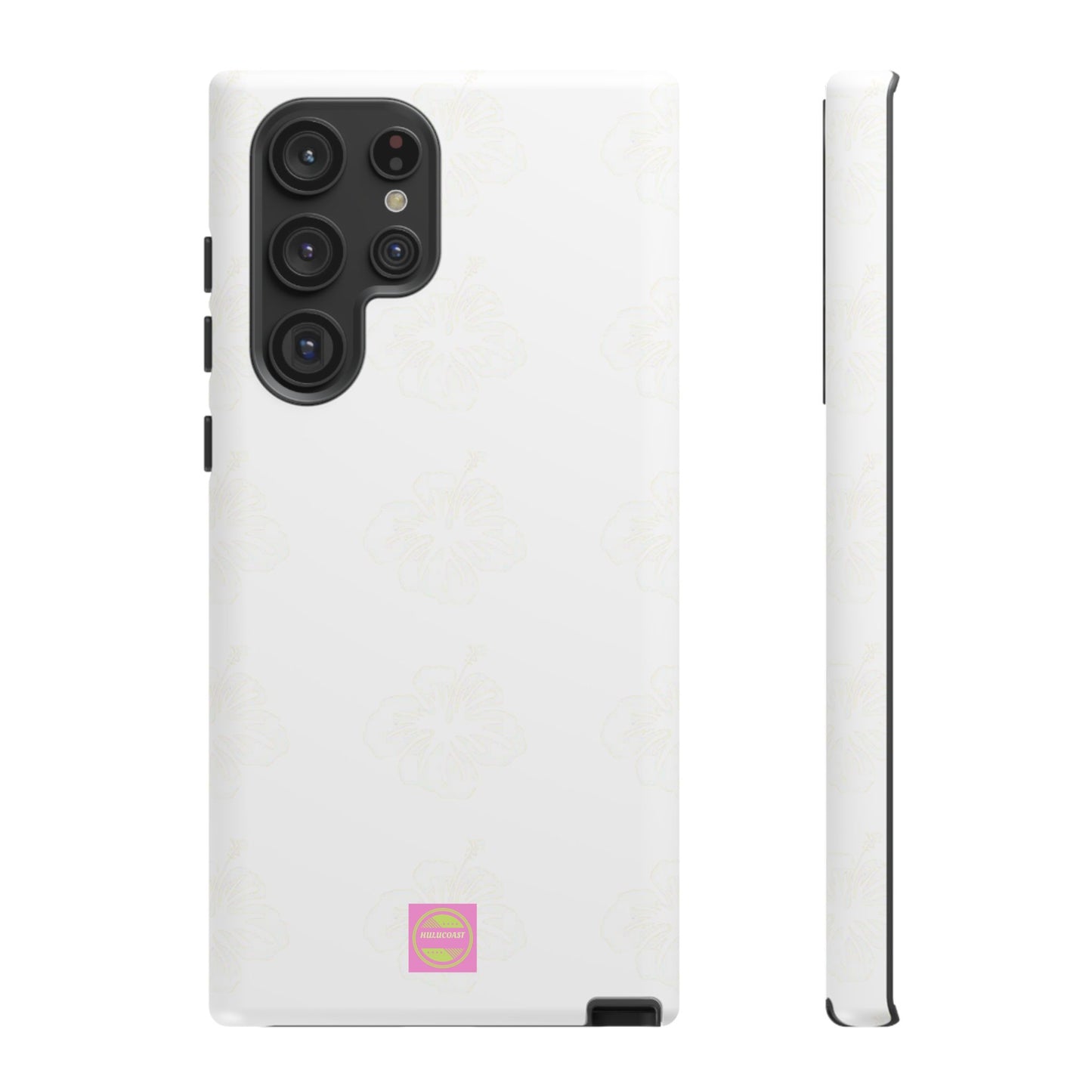 White Faded Hibiscus Phone case