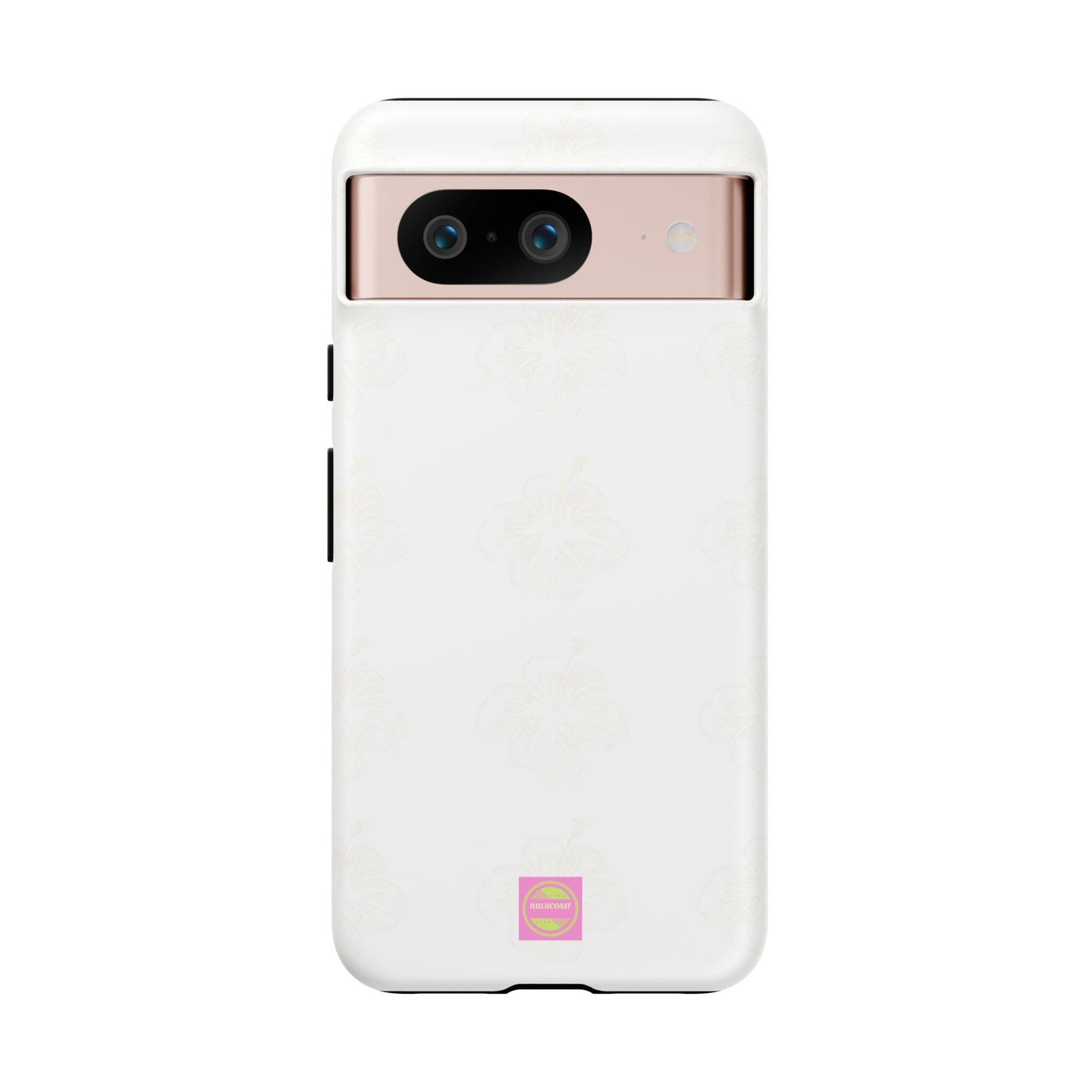 White Faded Hibiscus Phone case