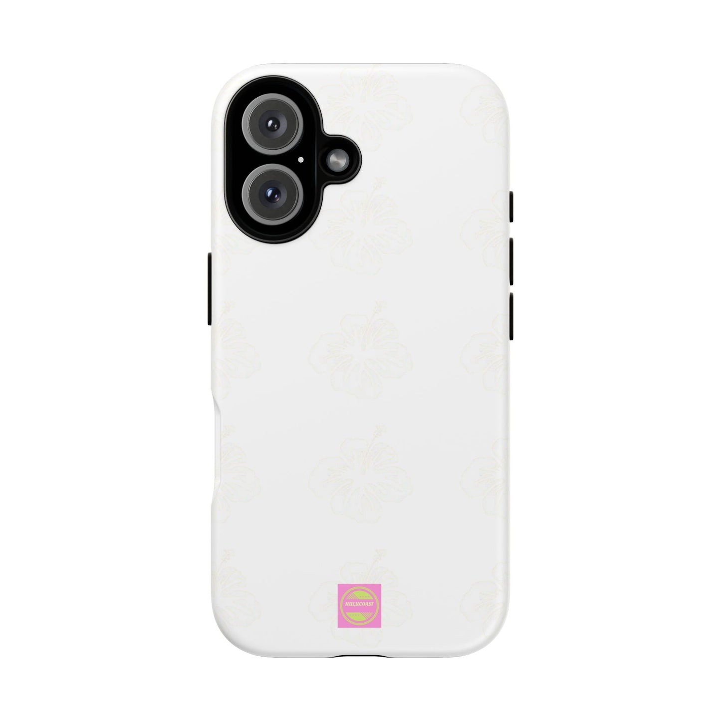 White Faded Hibiscus Phone case