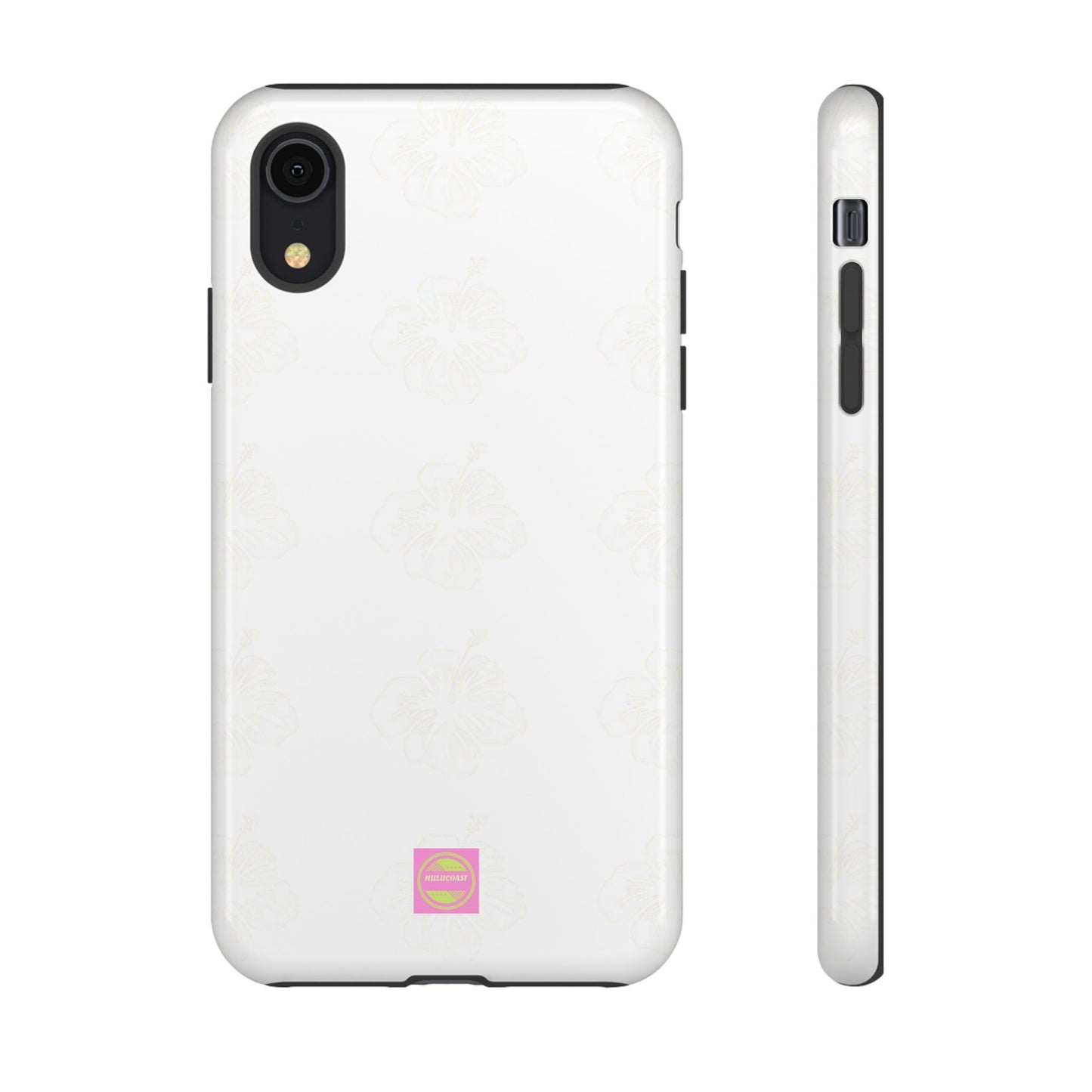 White Faded Hibiscus Phone case