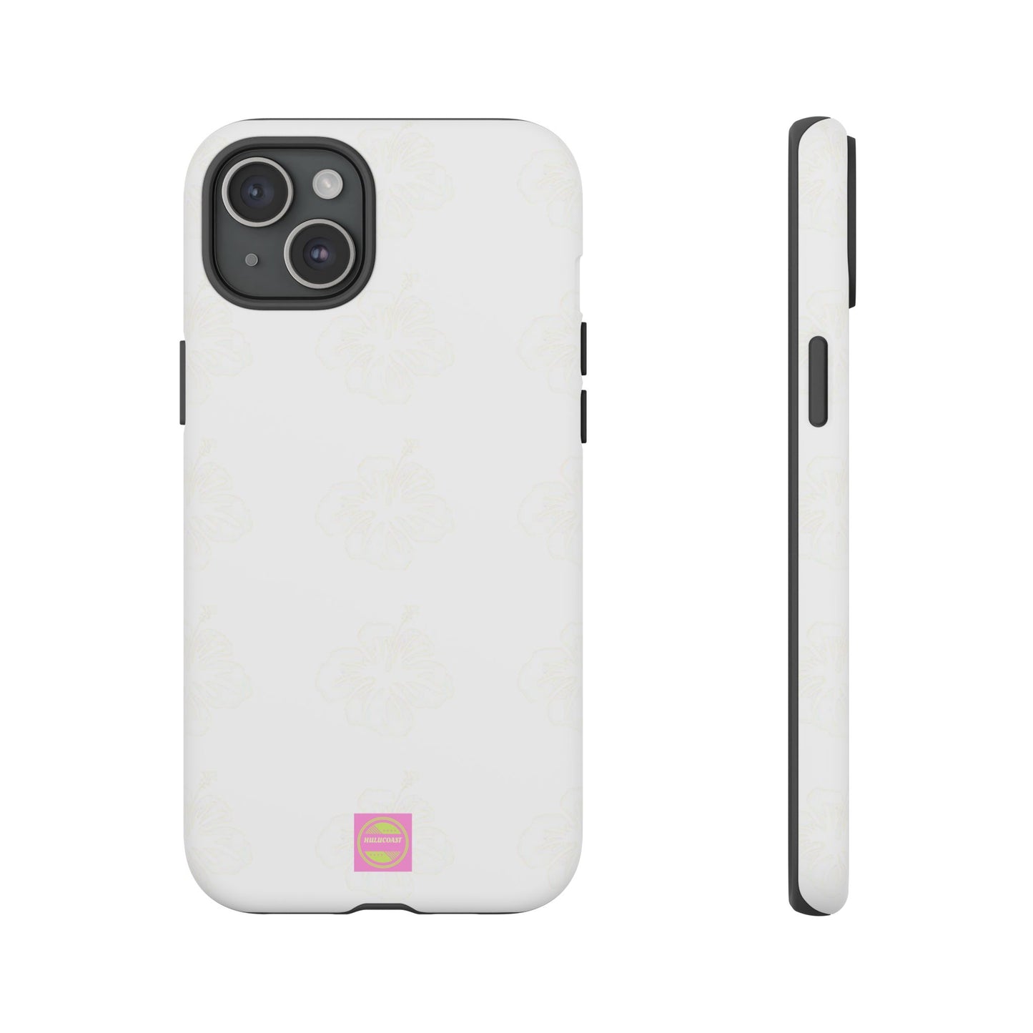 White Faded Hibiscus Phone case