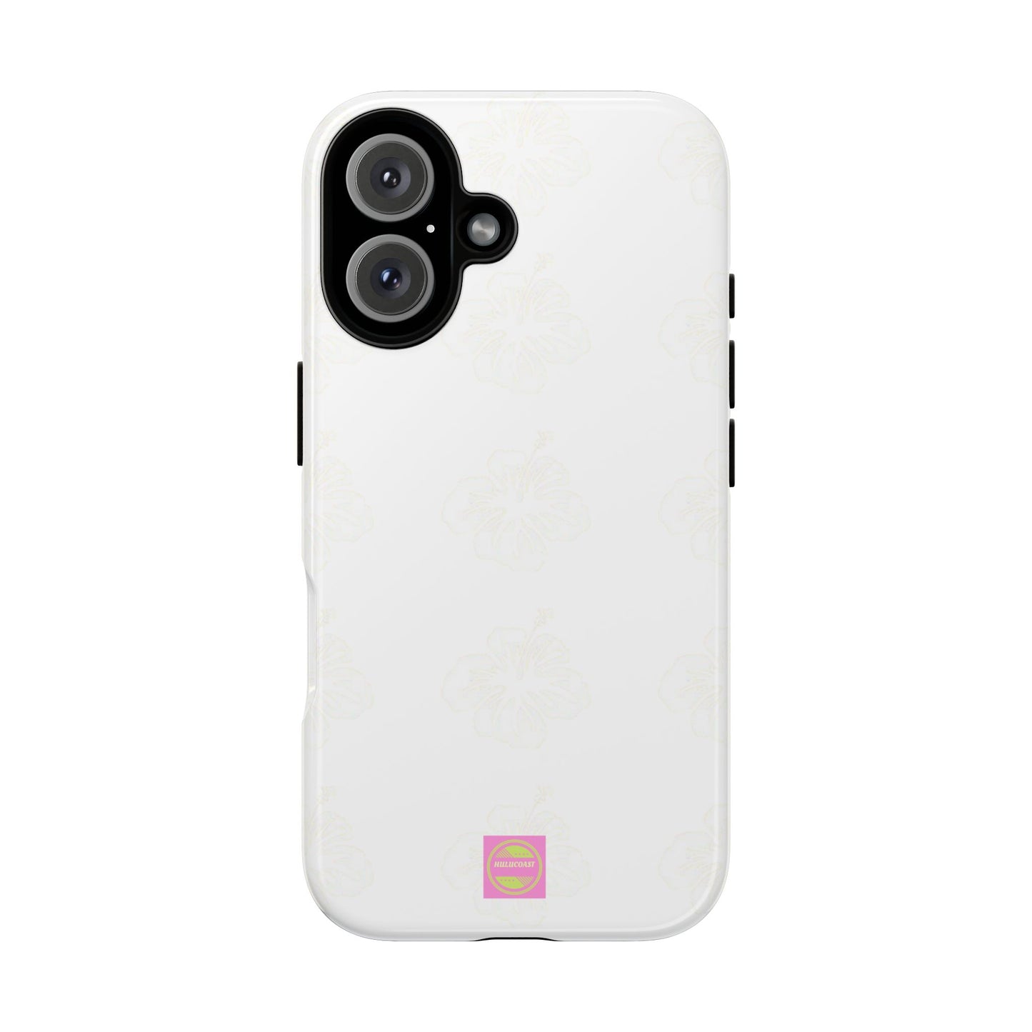 White Faded Hibiscus Phone case