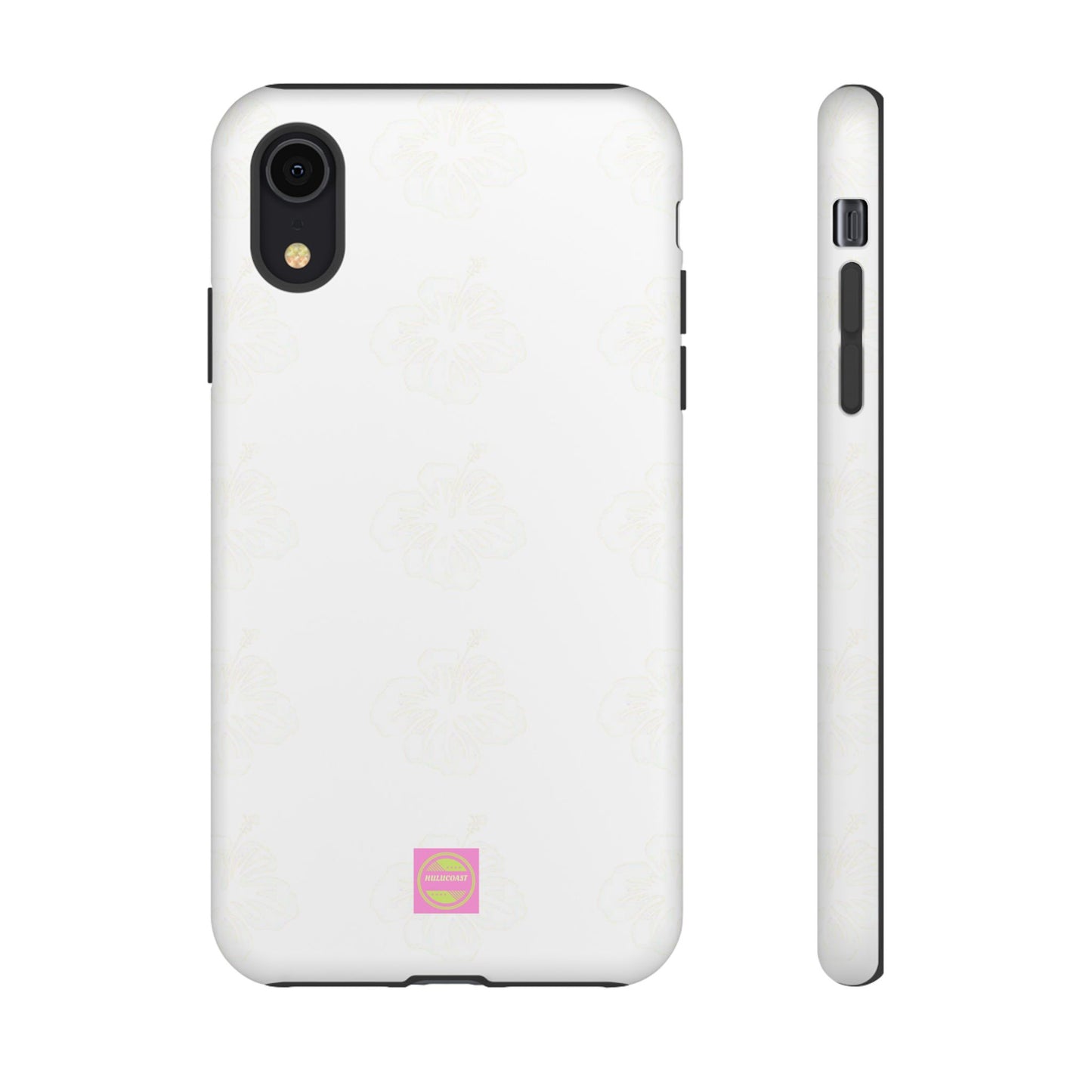 White Faded Hibiscus Phone case