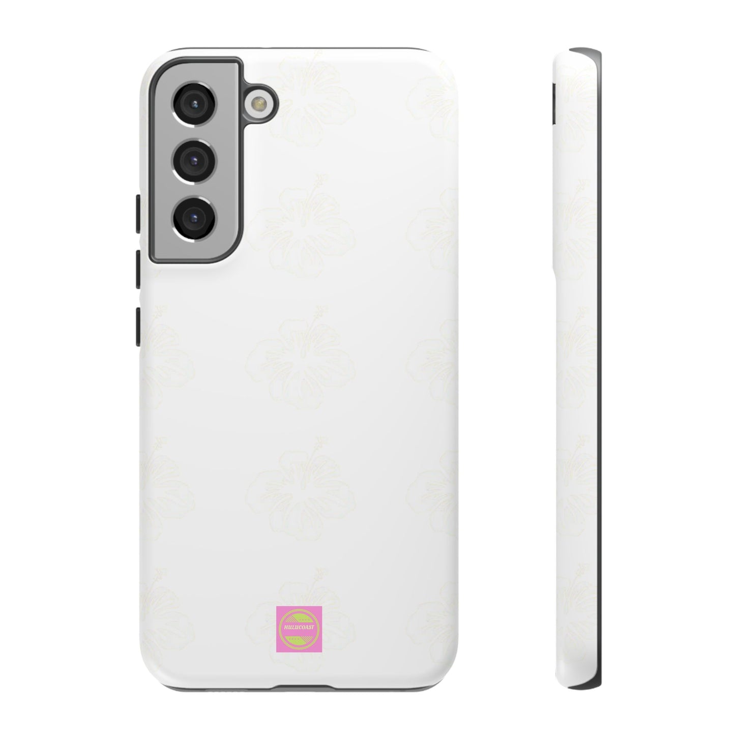 White Faded Hibiscus Phone case