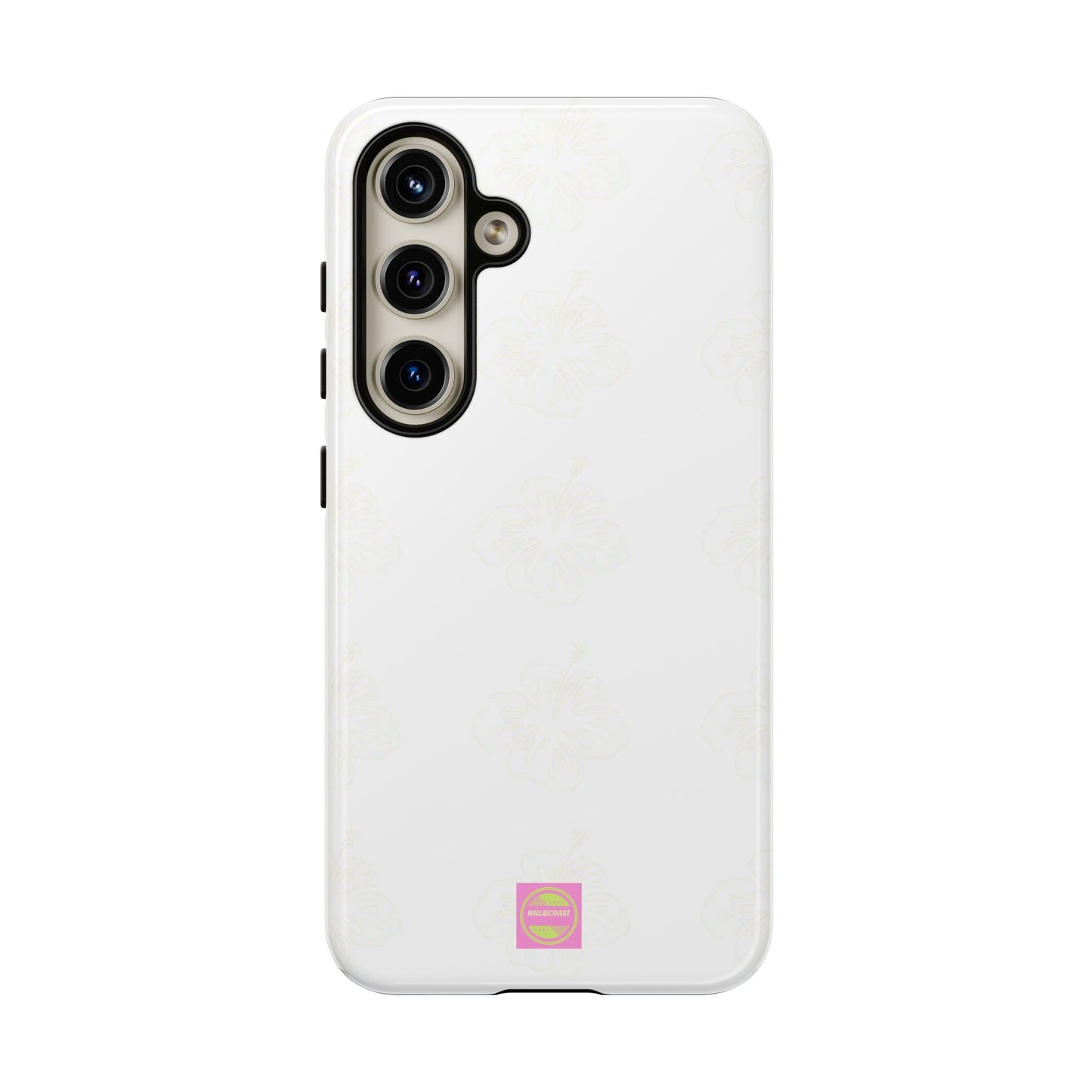 White Faded Hibiscus Phone case