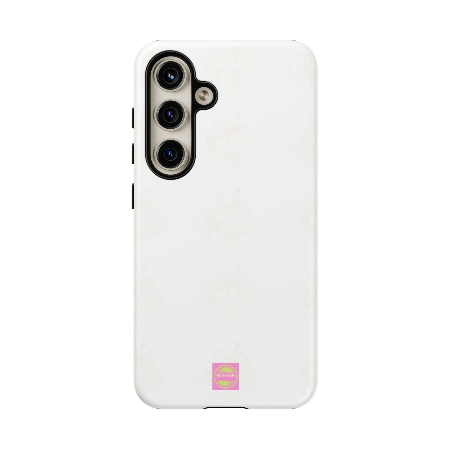 White Faded Hibiscus Phone case