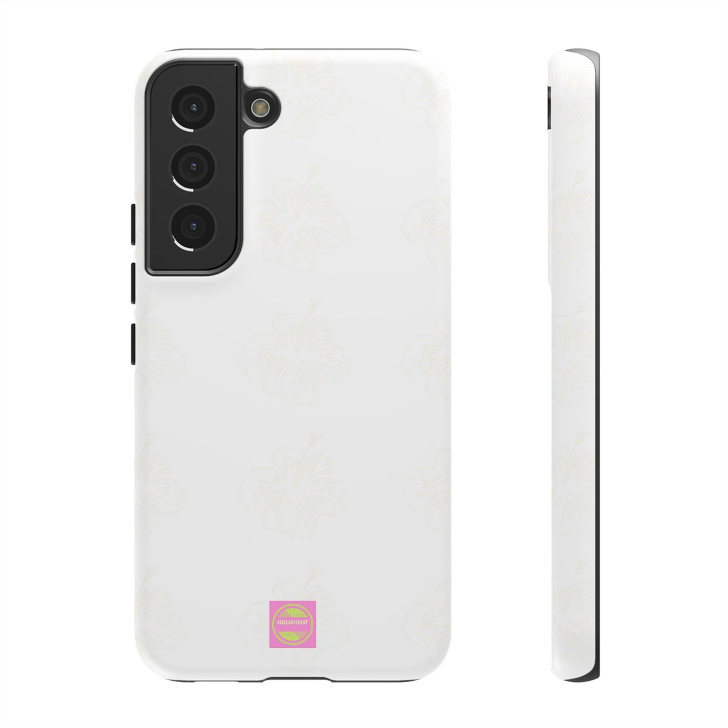 White Faded Hibiscus Phone case