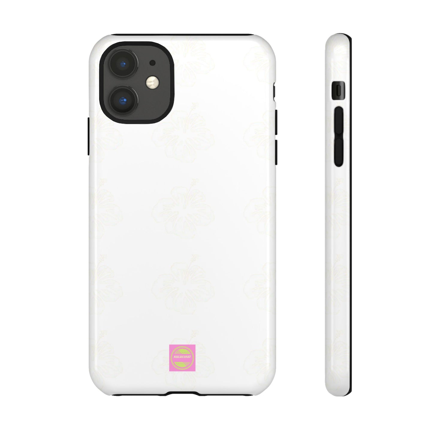 White Faded Hibiscus Phone case