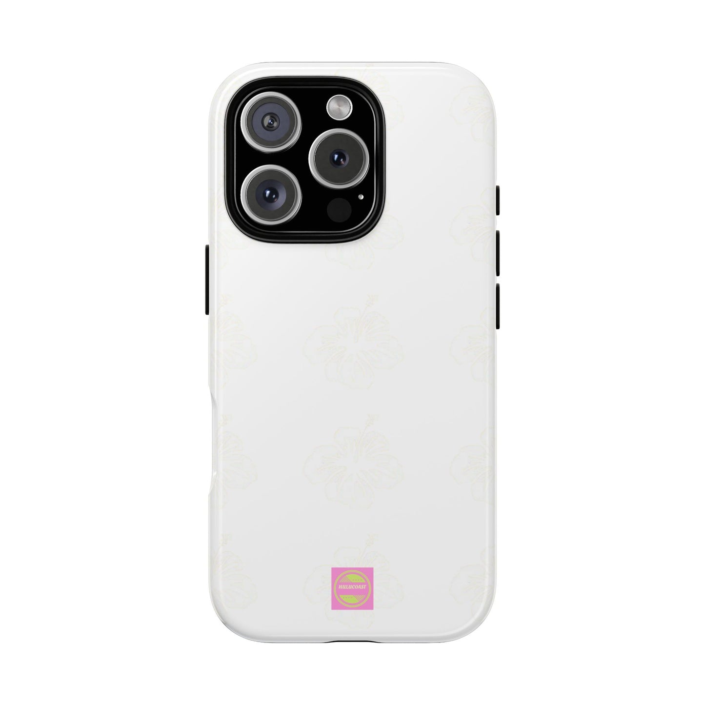 White Faded Hibiscus Phone case