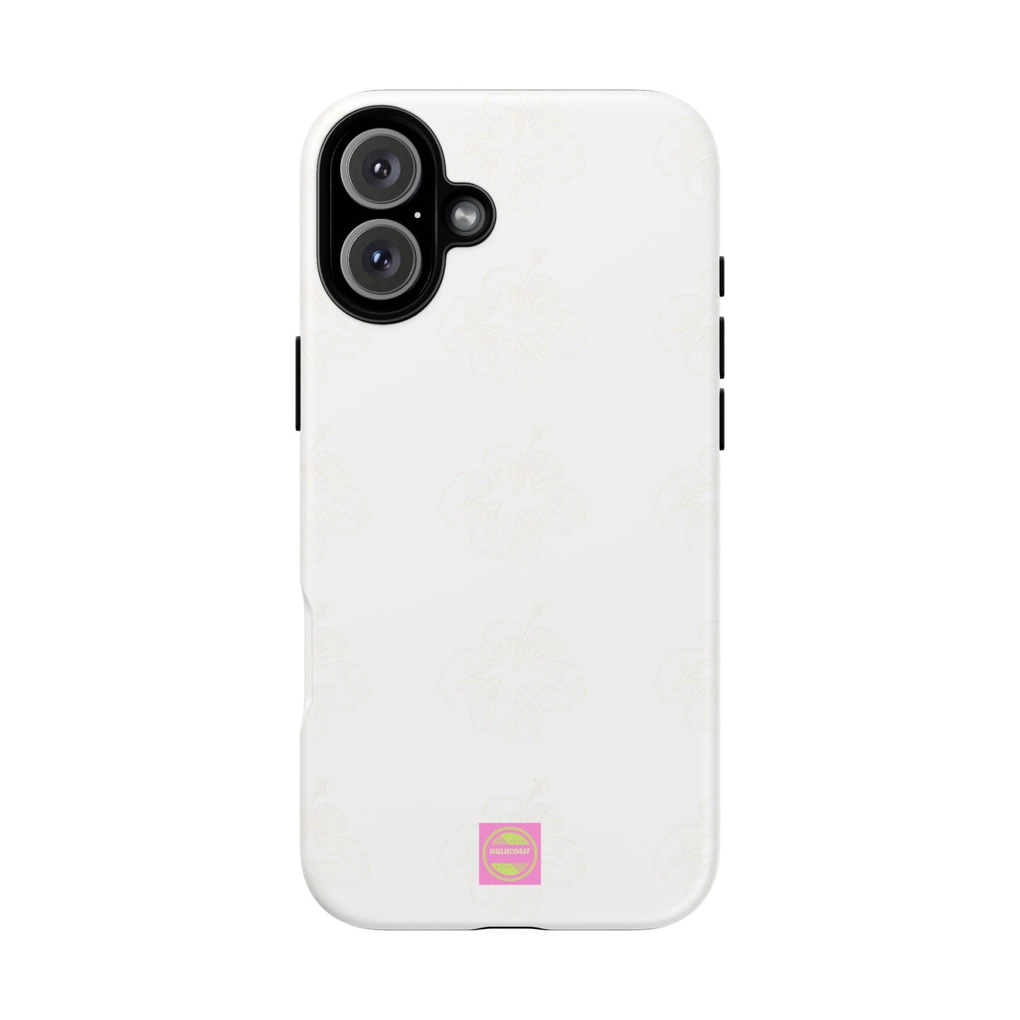 White Faded Hibiscus Phone case