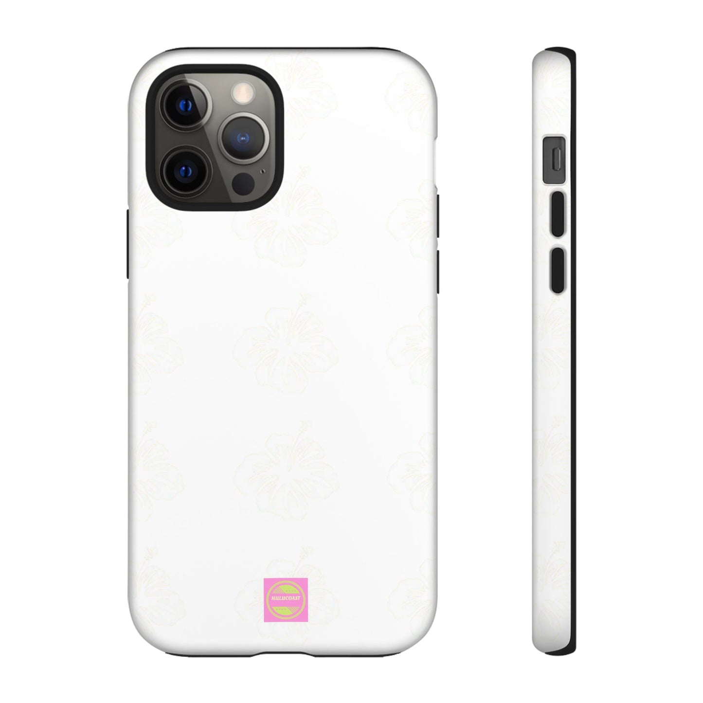 White Faded Hibiscus Phone case