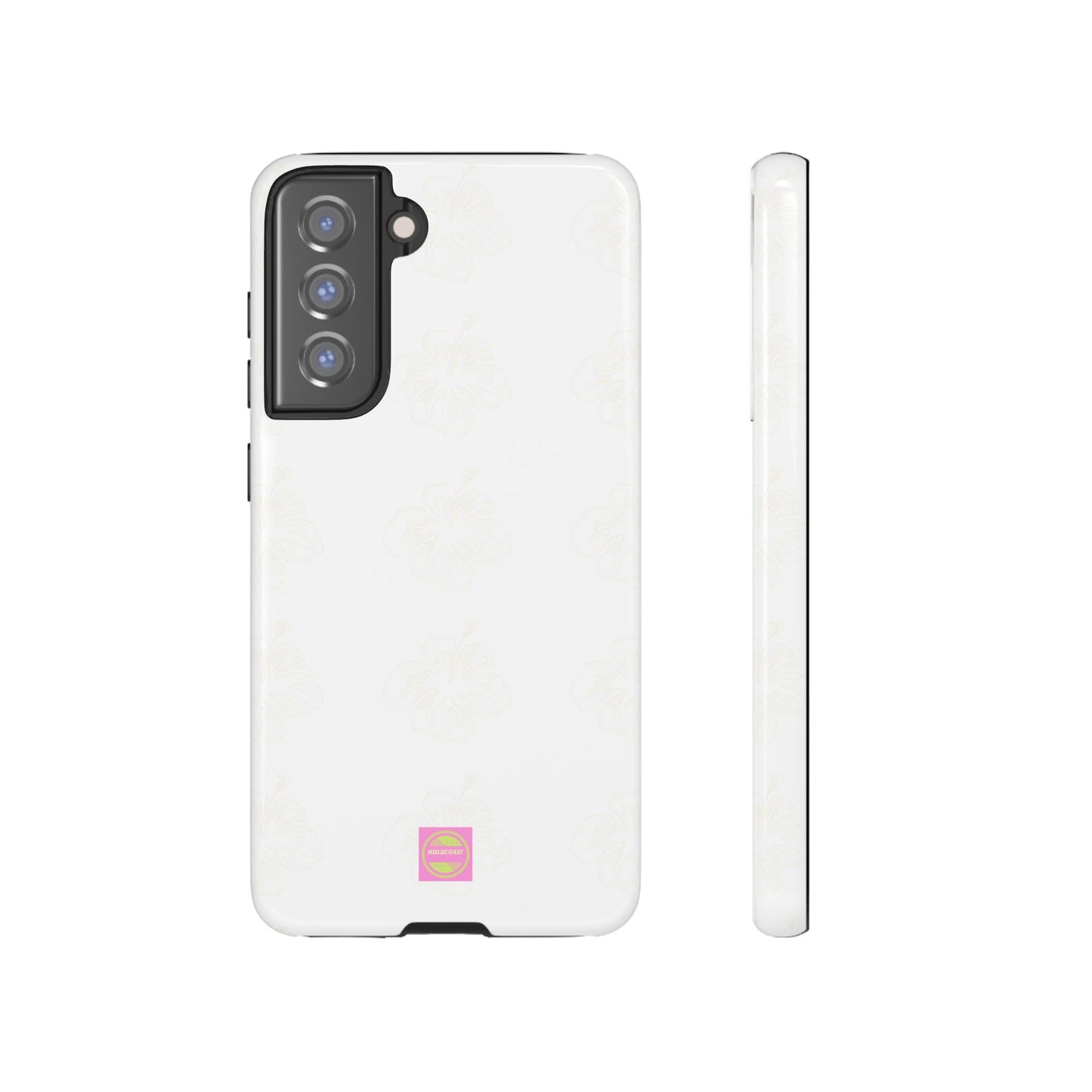 White Faded Hibiscus Phone case