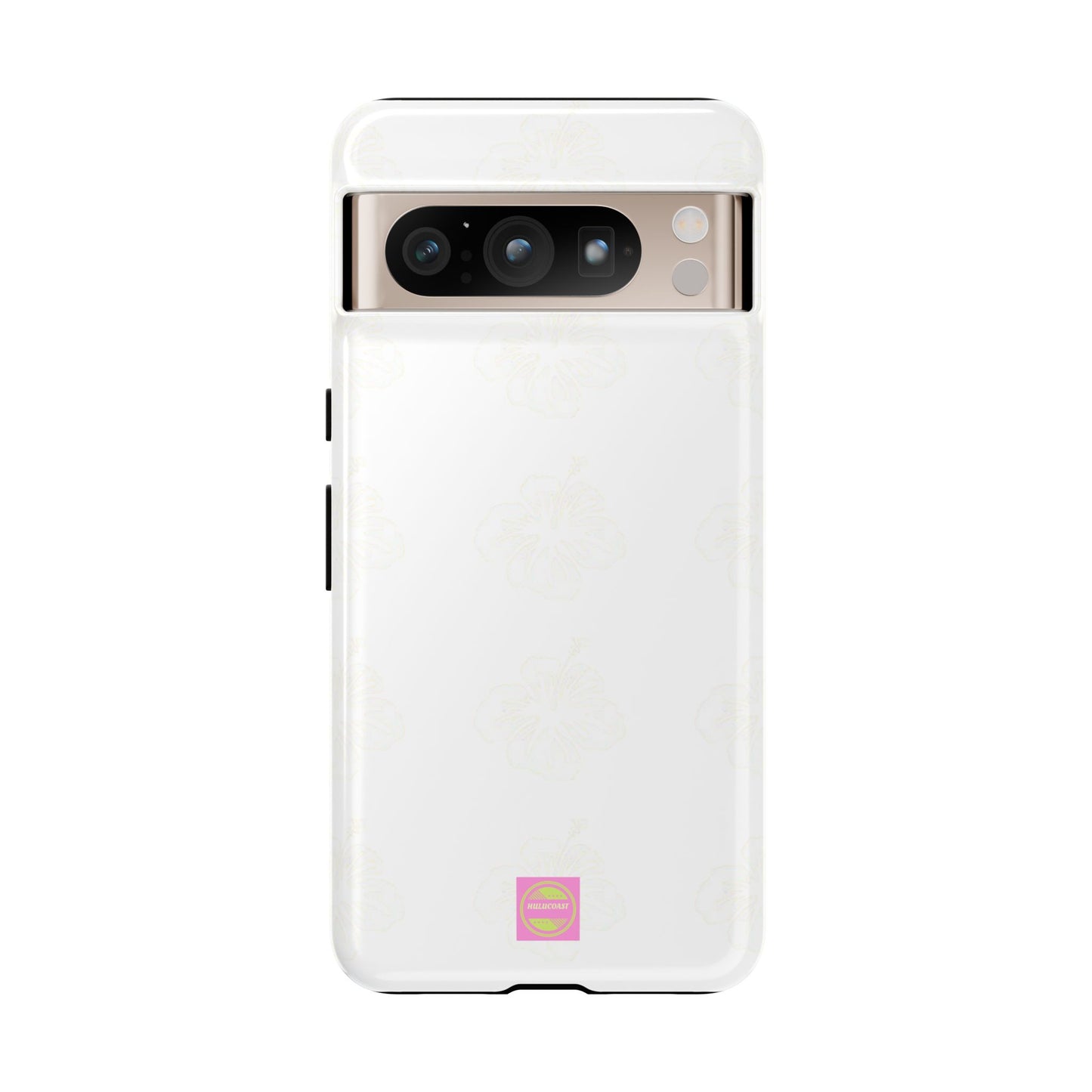 White Faded Hibiscus Phone case