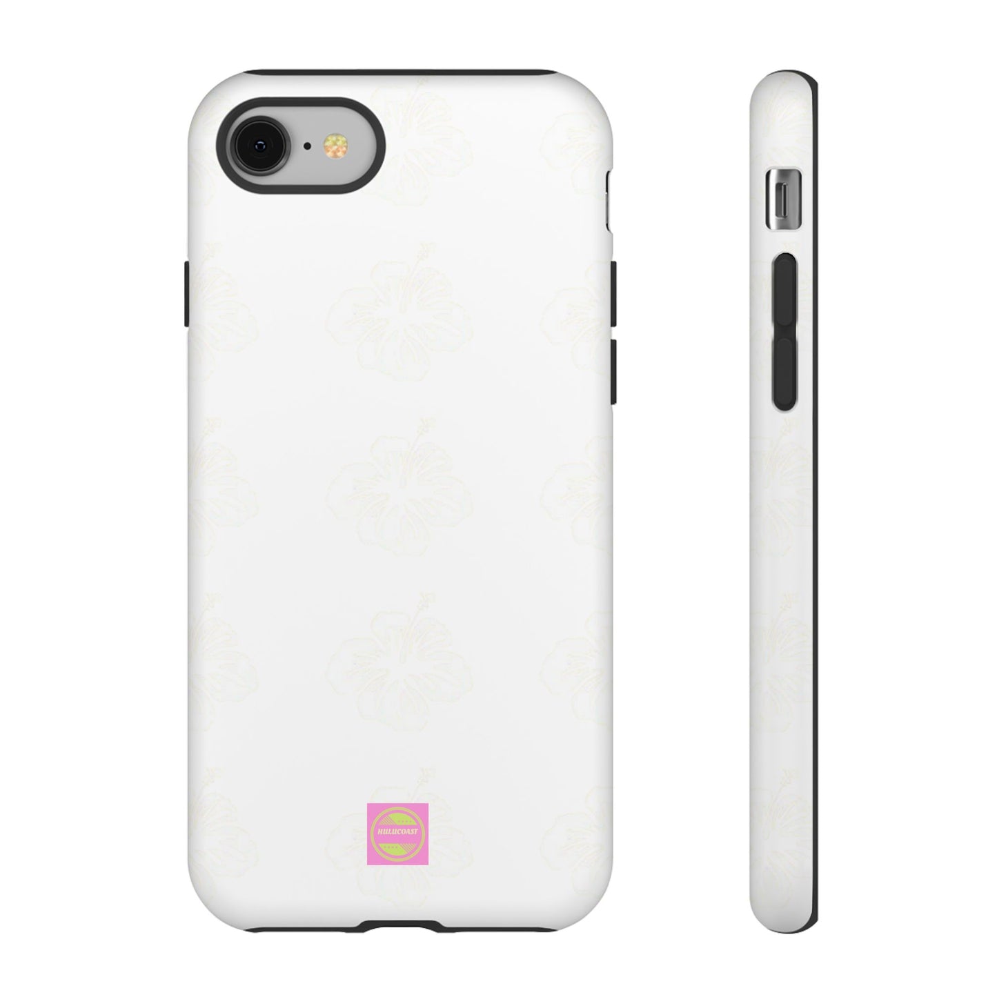 White Faded Hibiscus Phone case