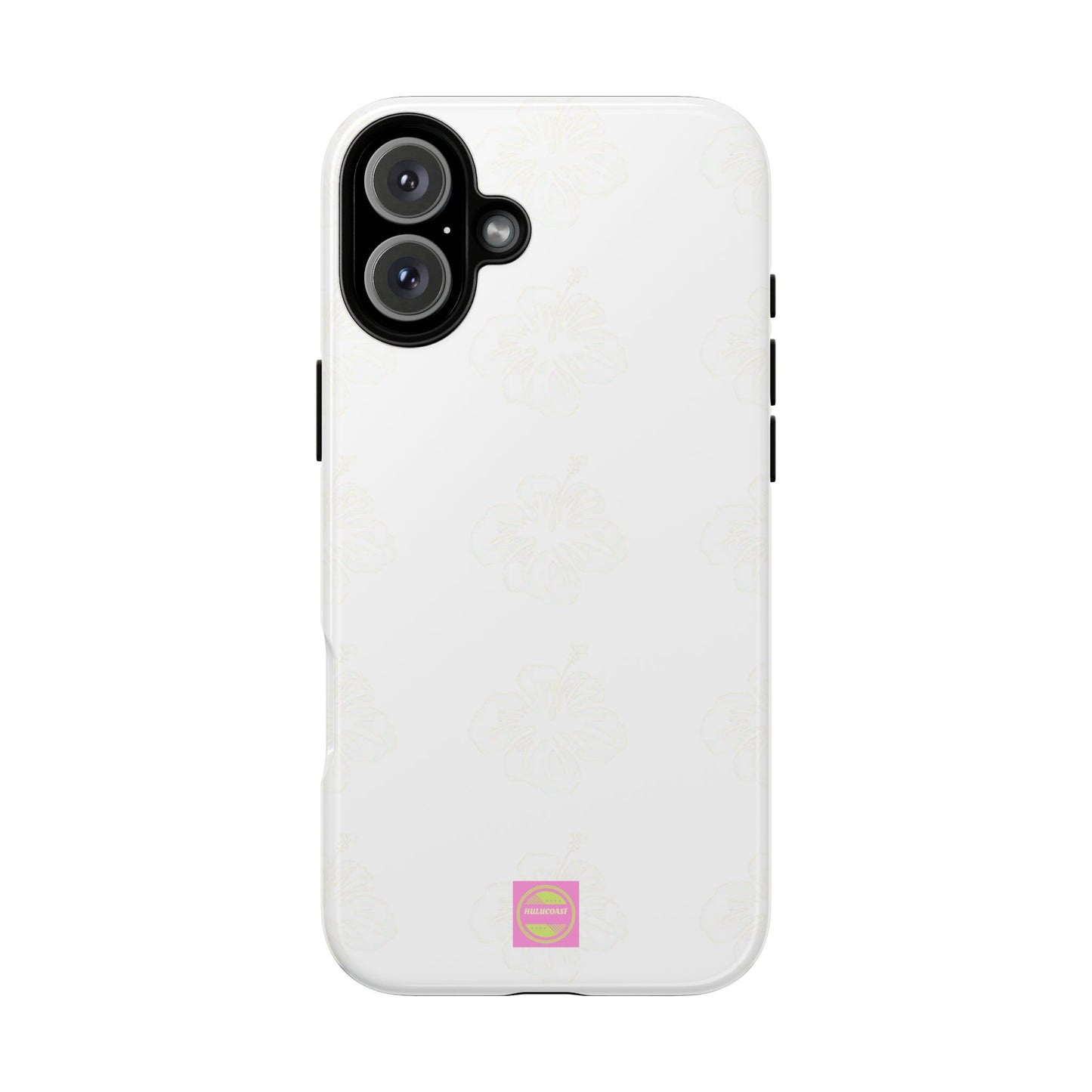 White Faded Hibiscus Phone case