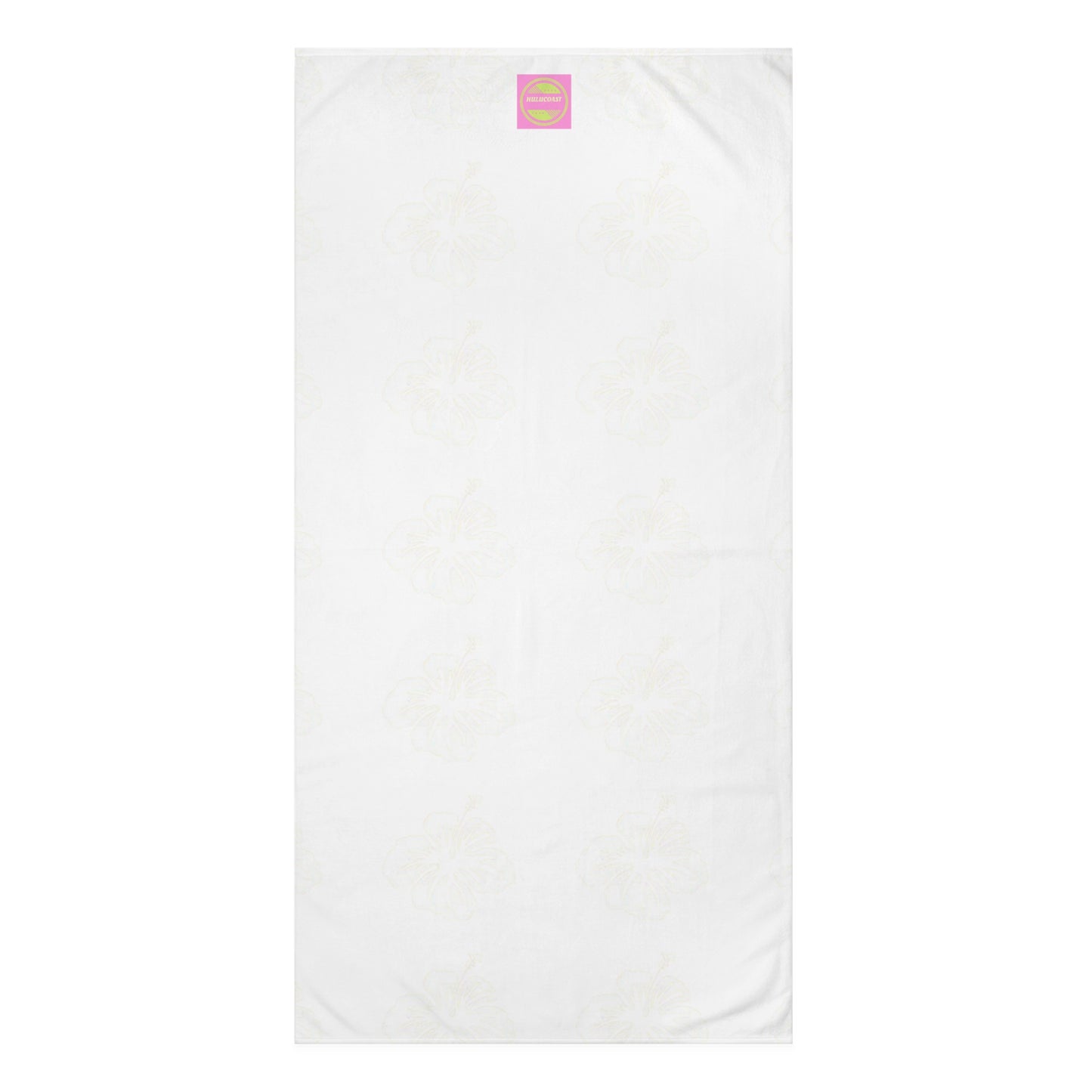 Fine White Hibiscus Towel