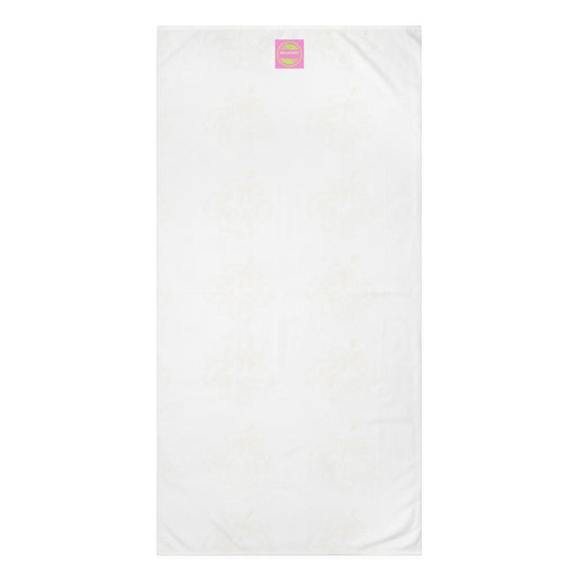 Fine White Hibiscus Towel