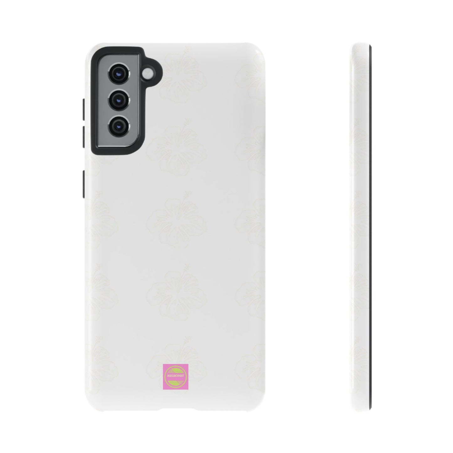 White Faded Hibiscus Phone case