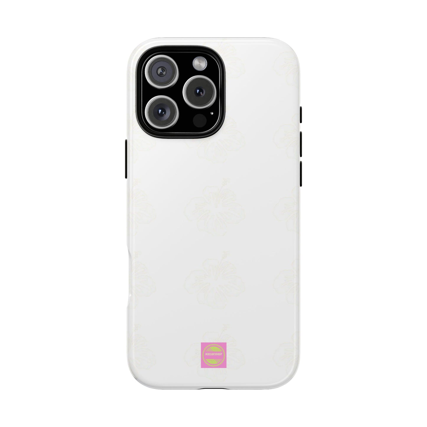 White Faded Hibiscus Phone case