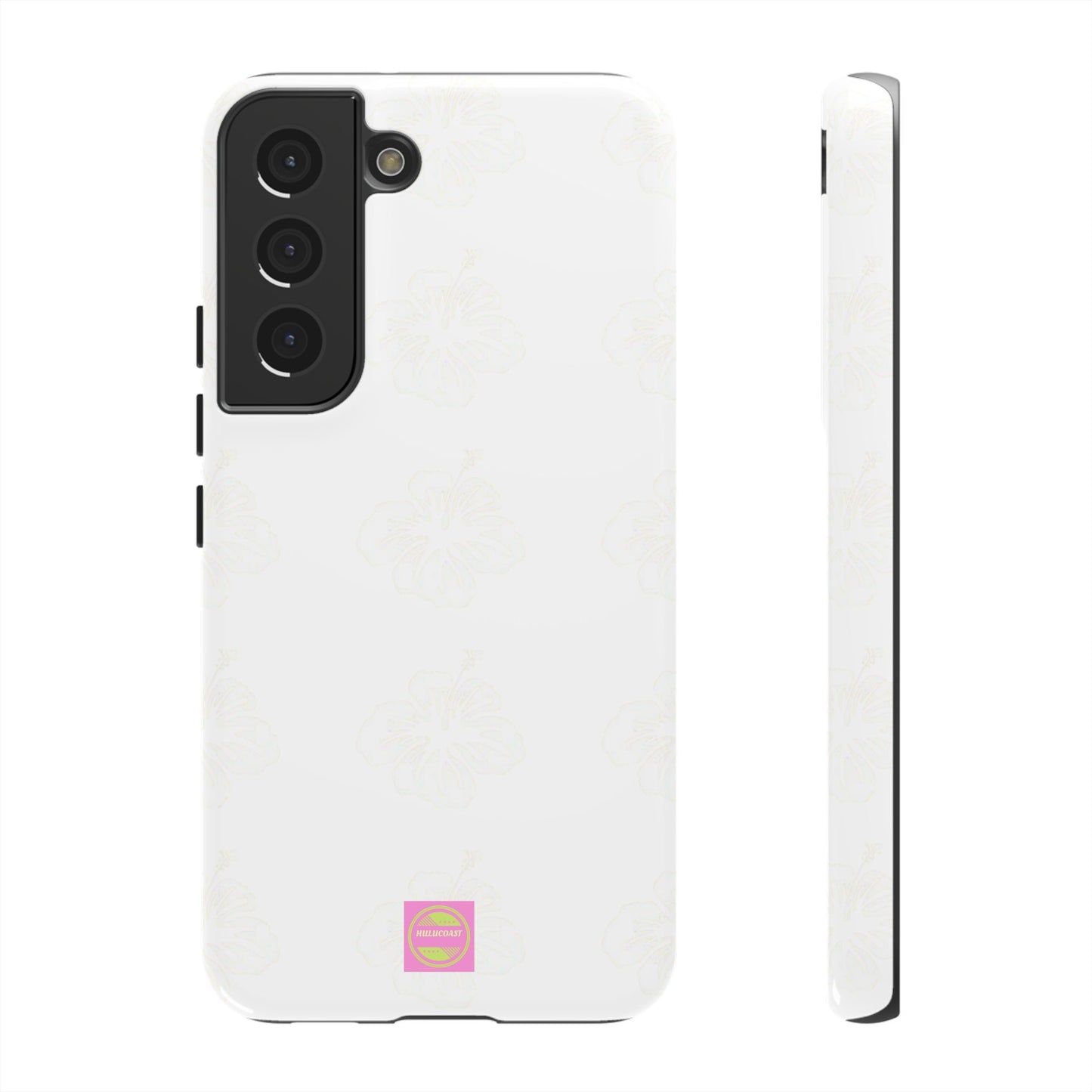 White Faded Hibiscus Phone case