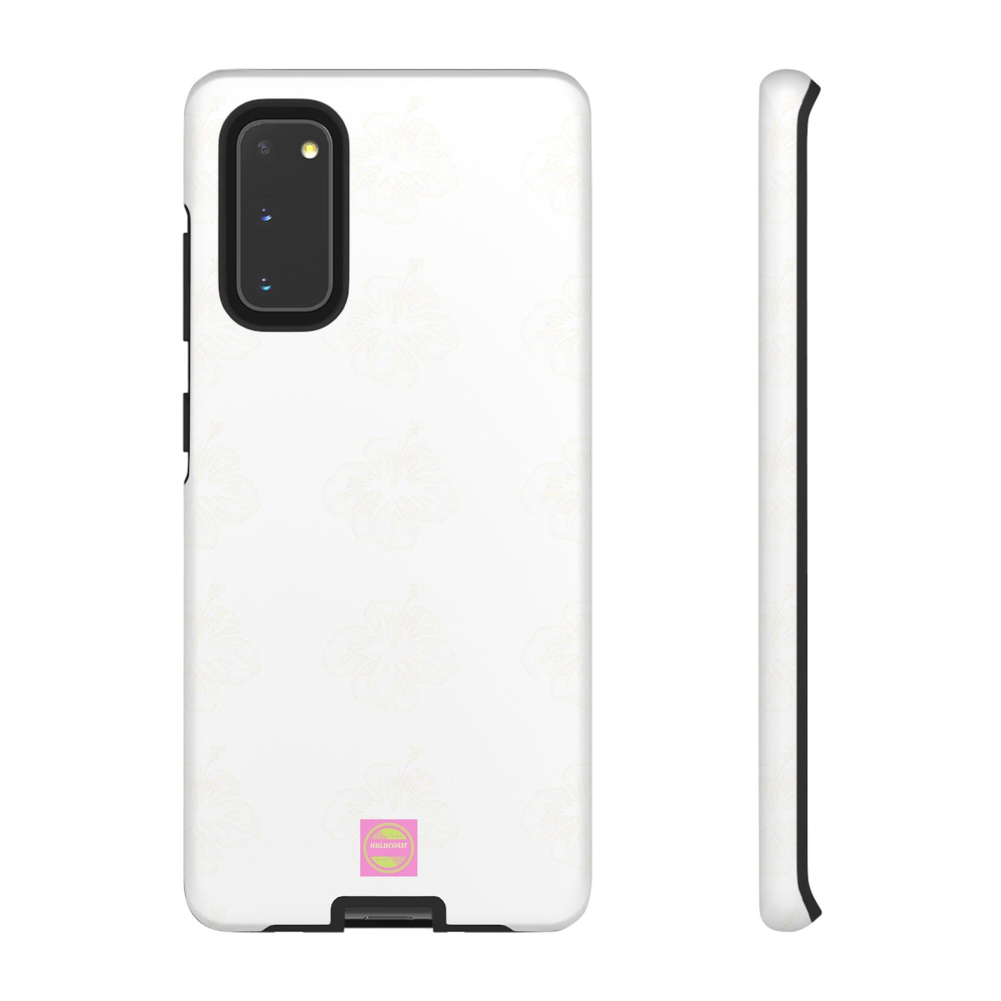 White Faded Hibiscus Phone case