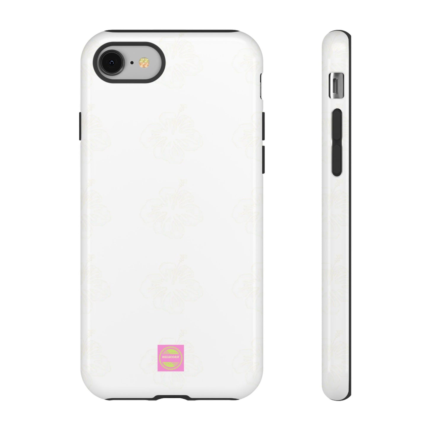 White Faded Hibiscus Phone case