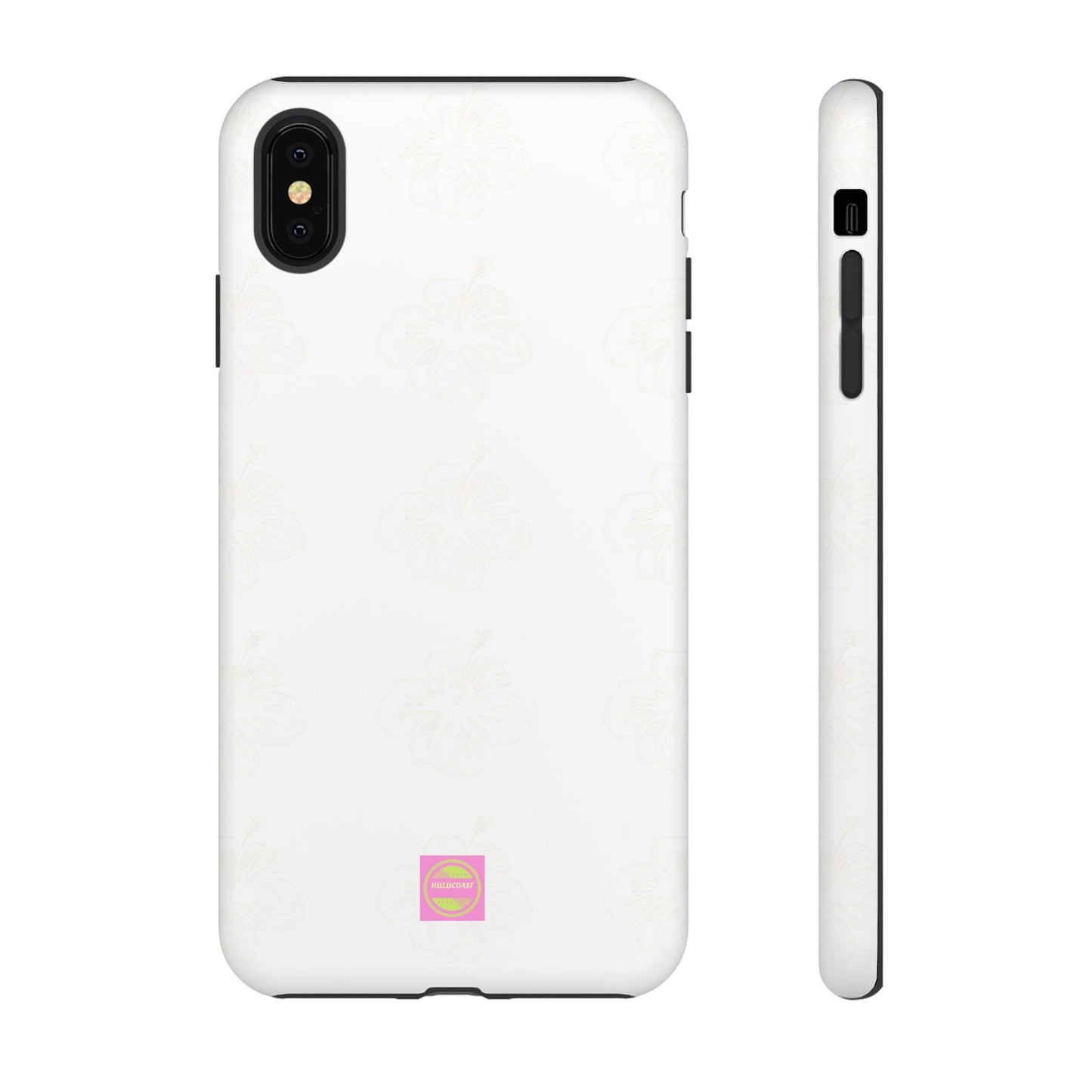 White Faded Hibiscus Phone case