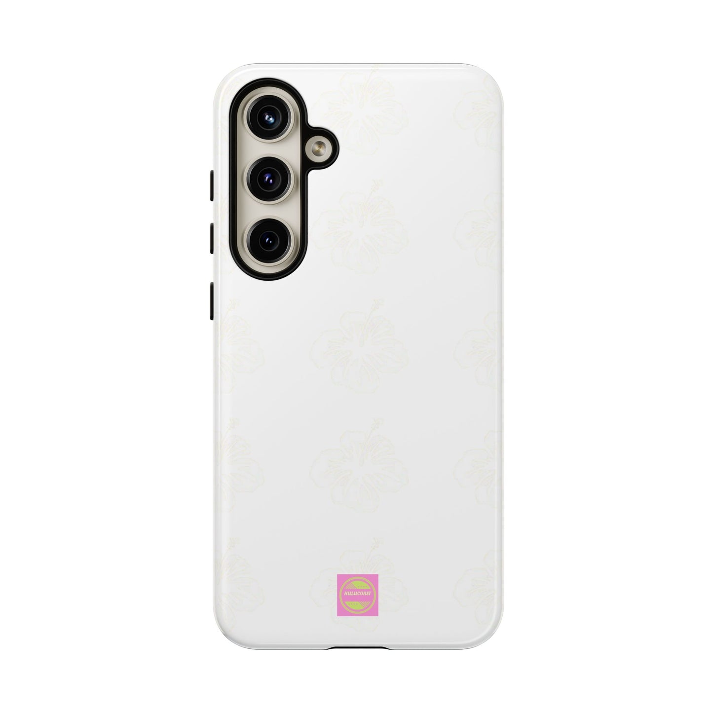 White Faded Hibiscus Phone case