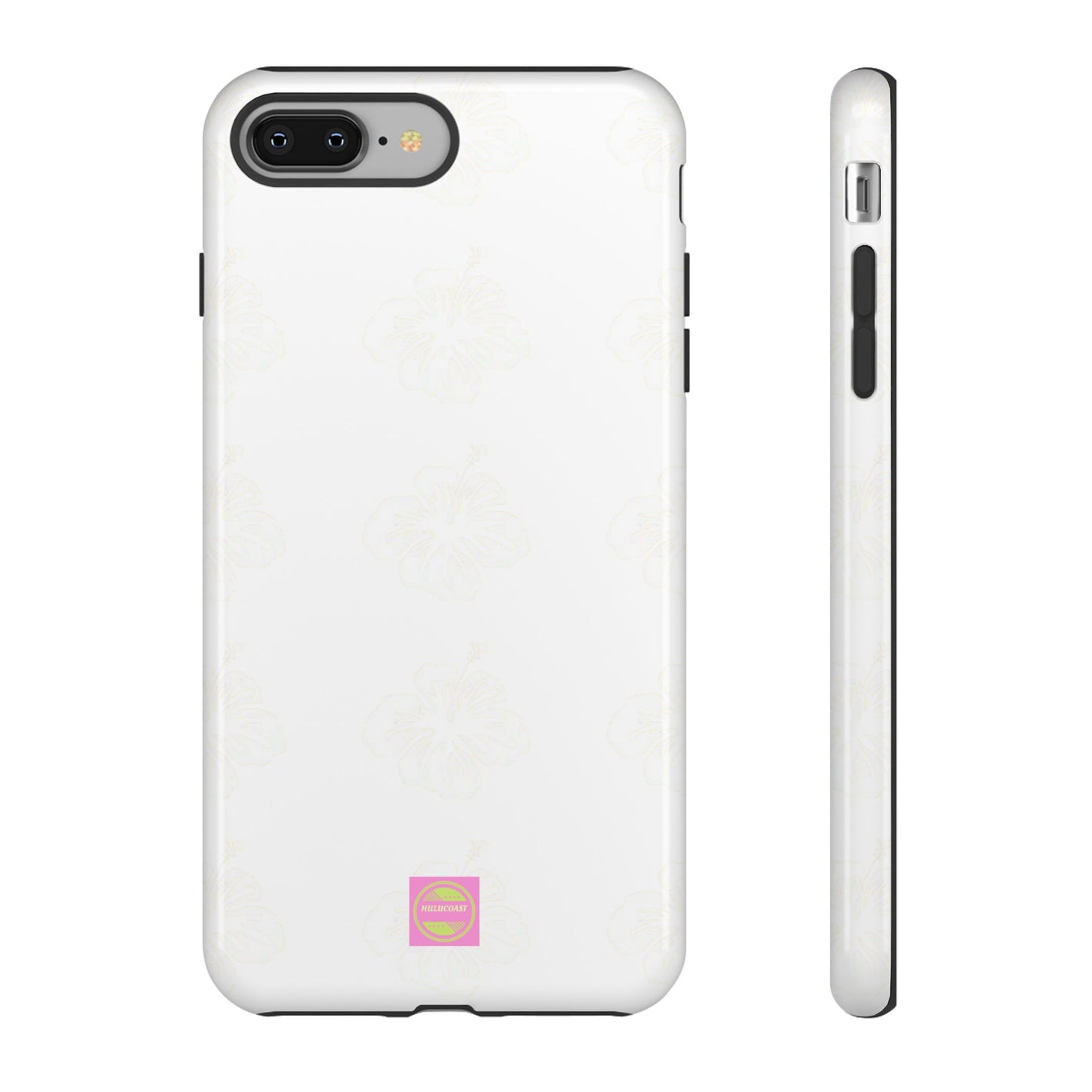 White Faded Hibiscus Phone case