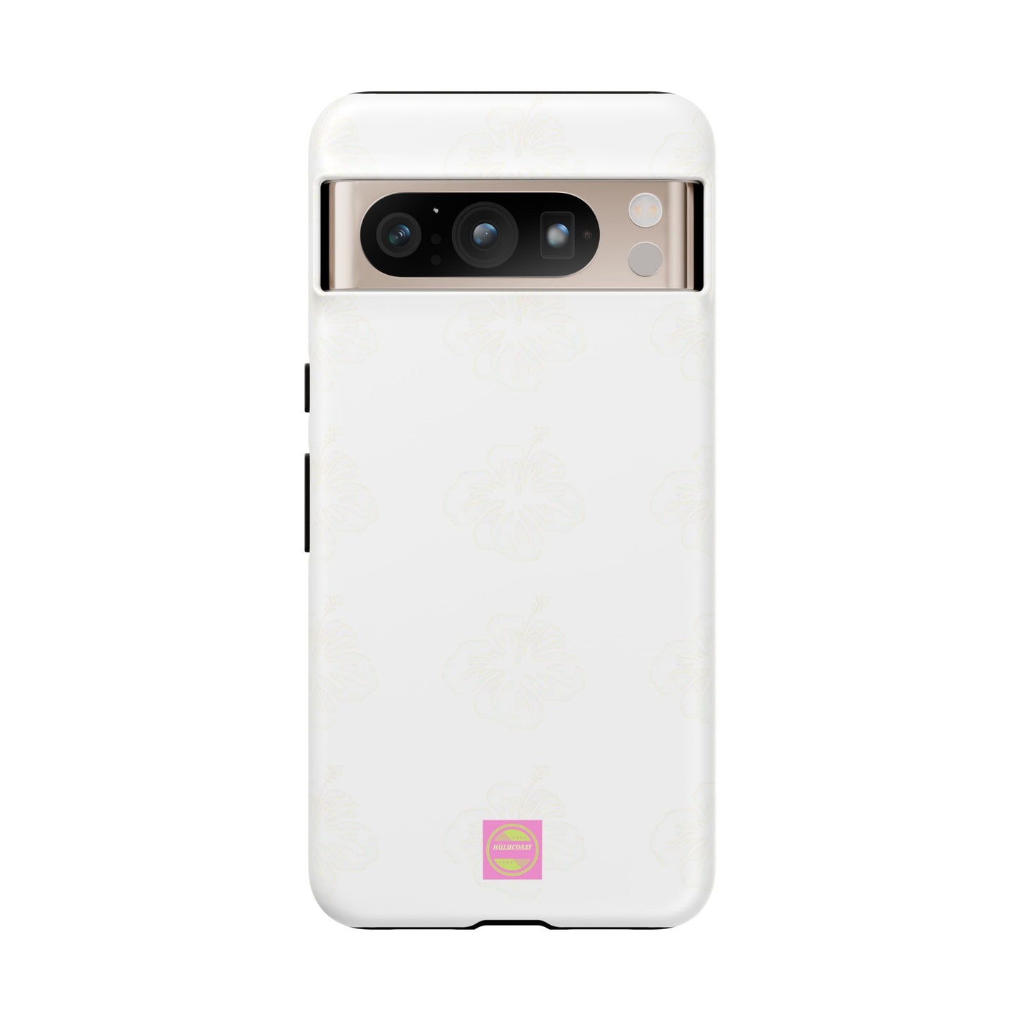 White Faded Hibiscus Phone case