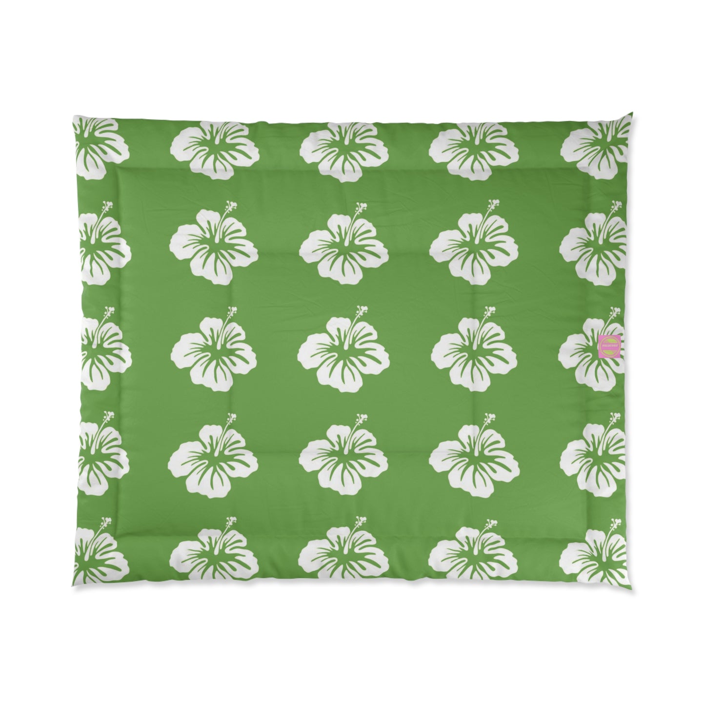 Hibiscus Green Comforter