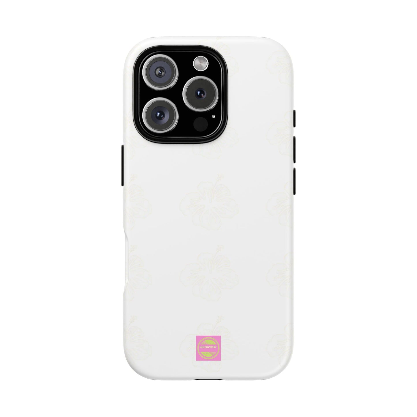 White Faded Hibiscus Phone case