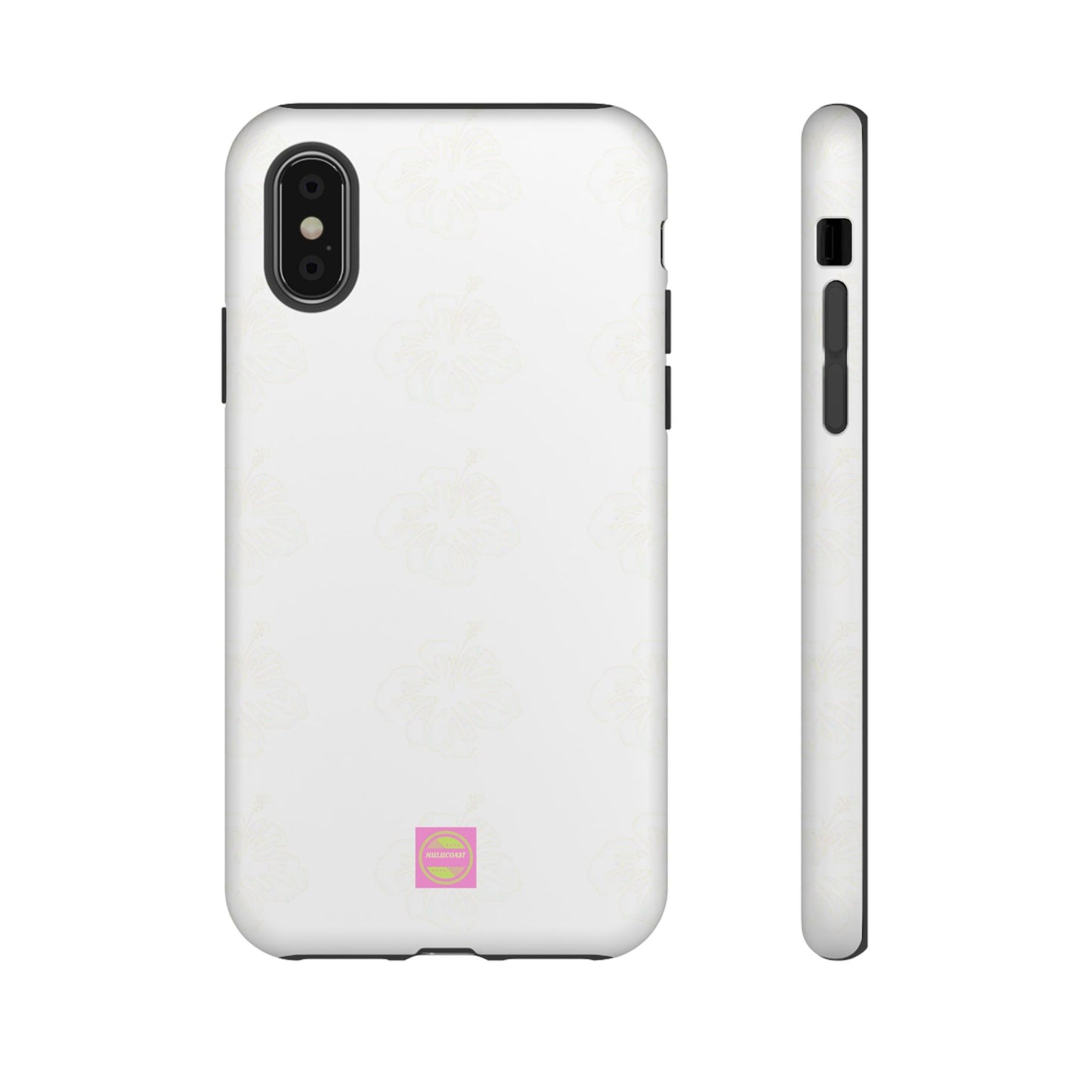 White Faded Hibiscus Phone case