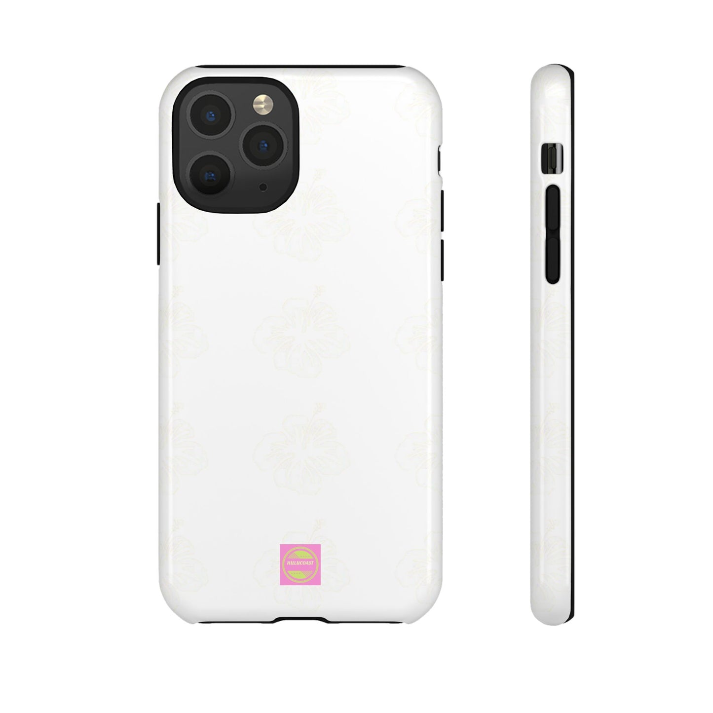 White Faded Hibiscus Phone case