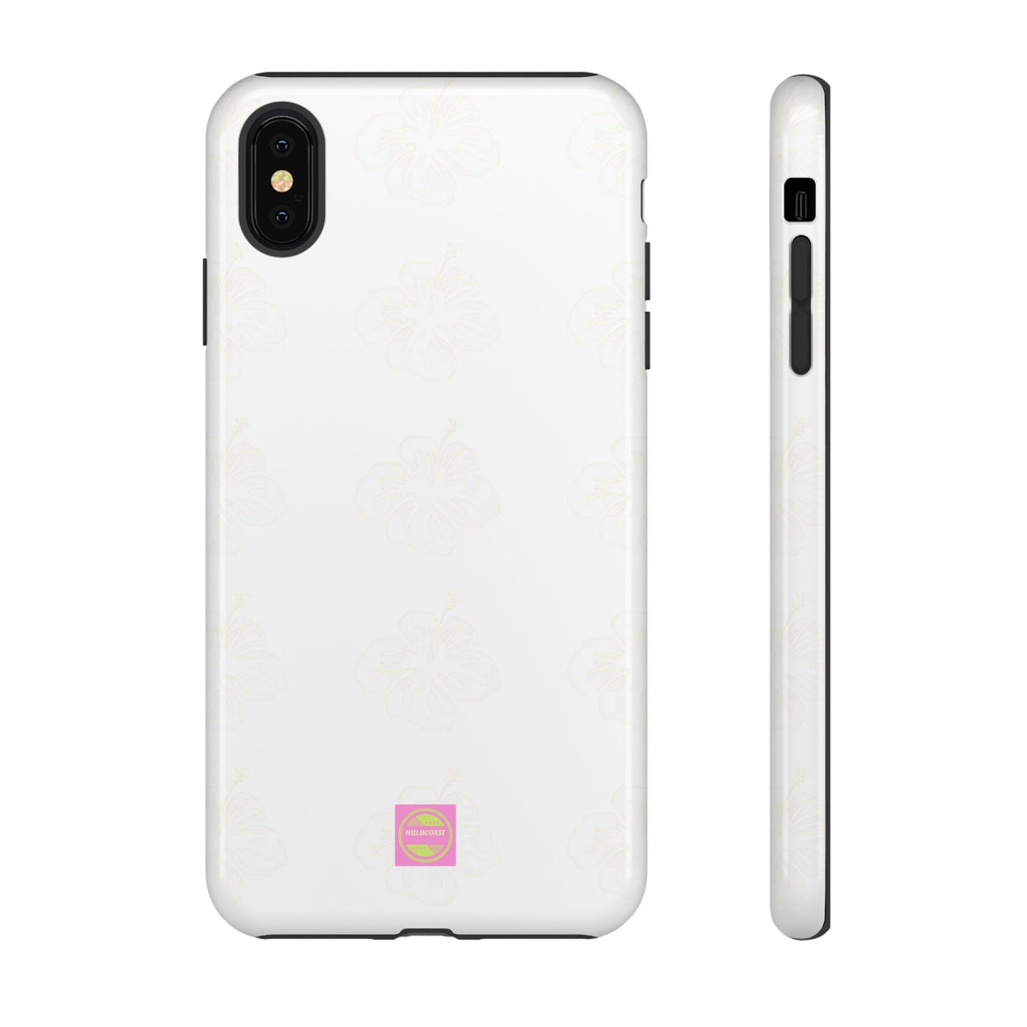 White Faded Hibiscus Phone case