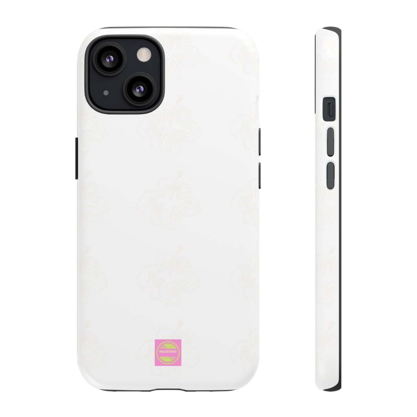 White Faded Hibiscus Phone case