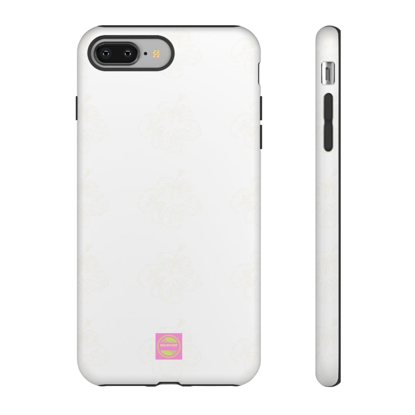 White Faded Hibiscus Phone case