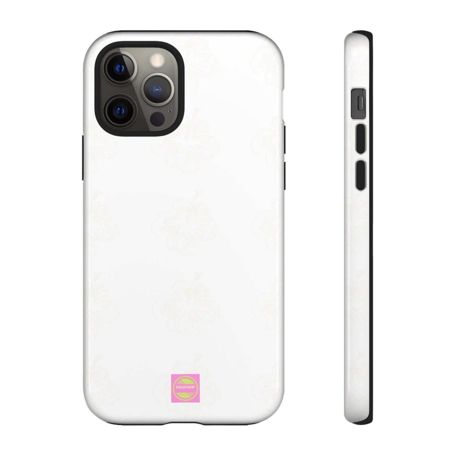 White Faded Hibiscus Phone case