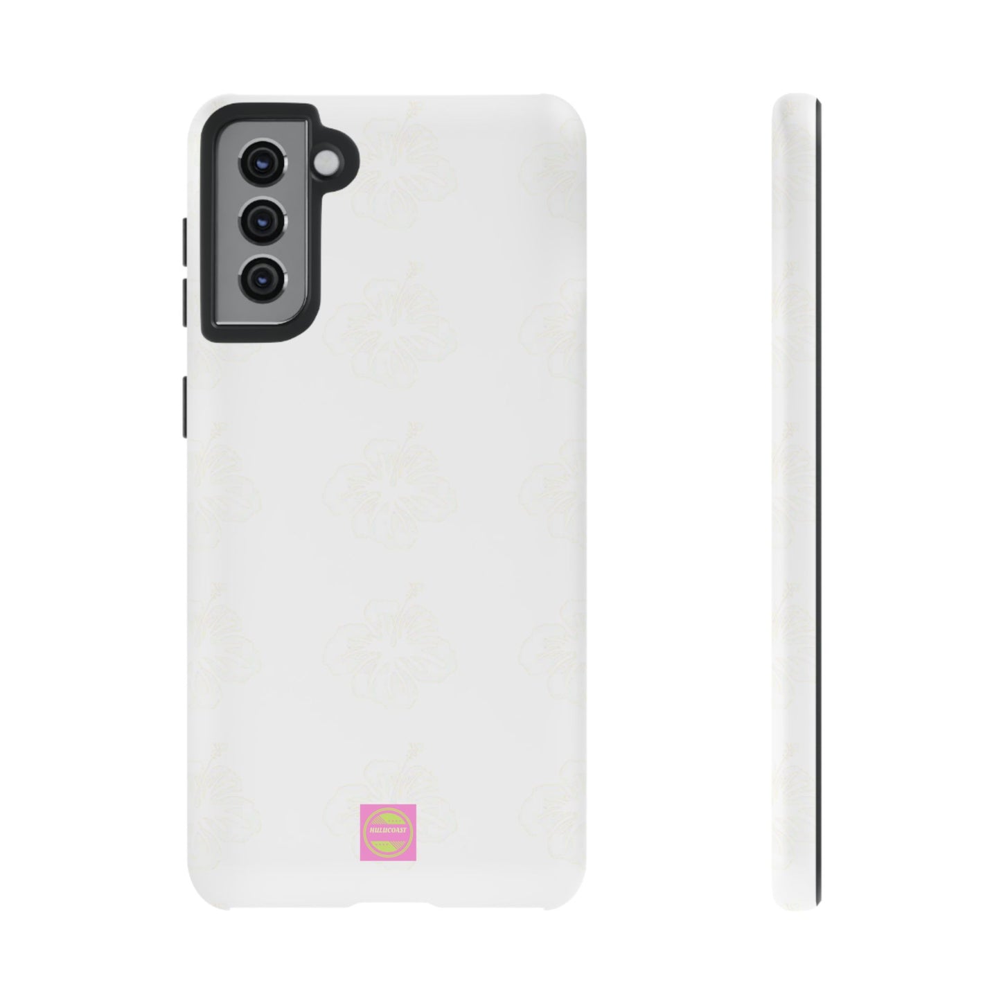 White Faded Hibiscus Phone case